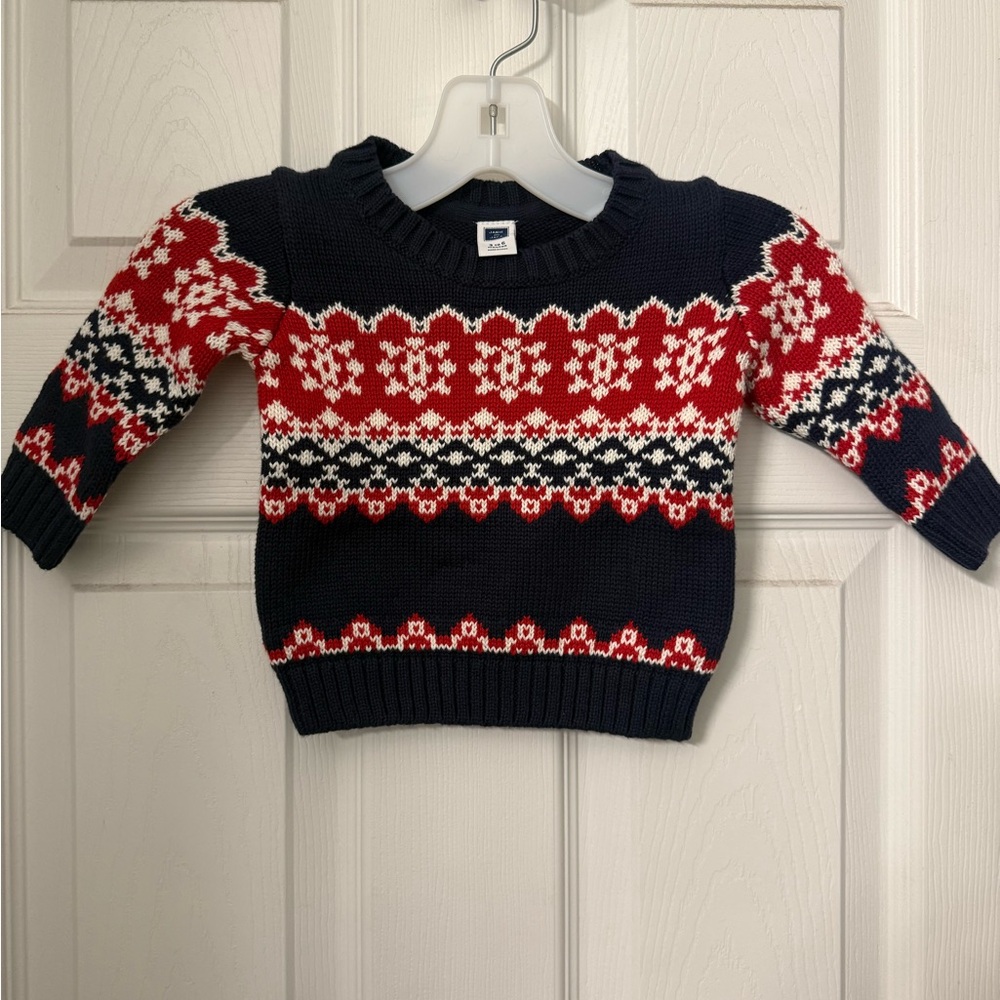 NWT Janie and Jack baby boy winter sweater